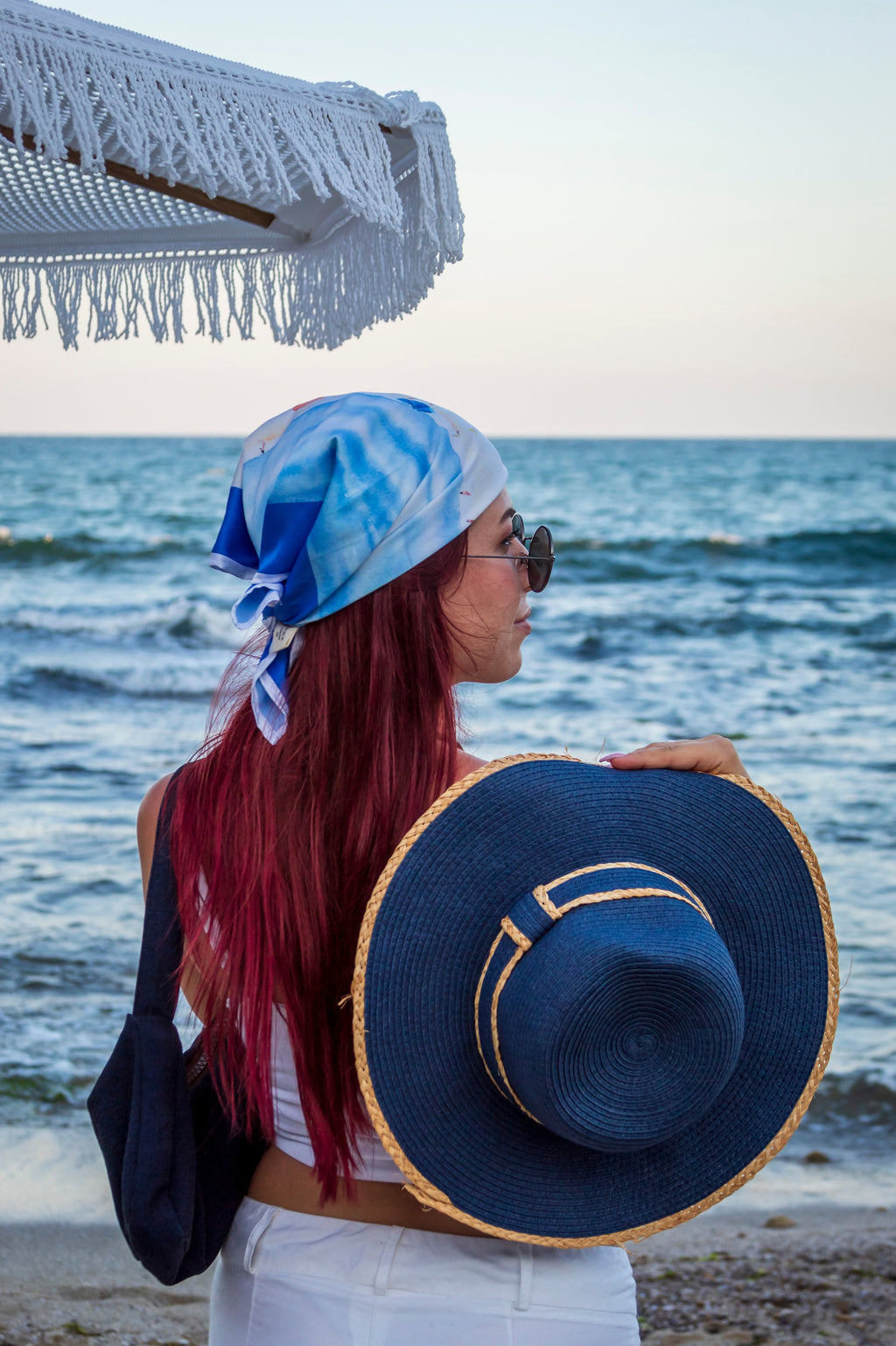 Сатенен шал "Summer story"