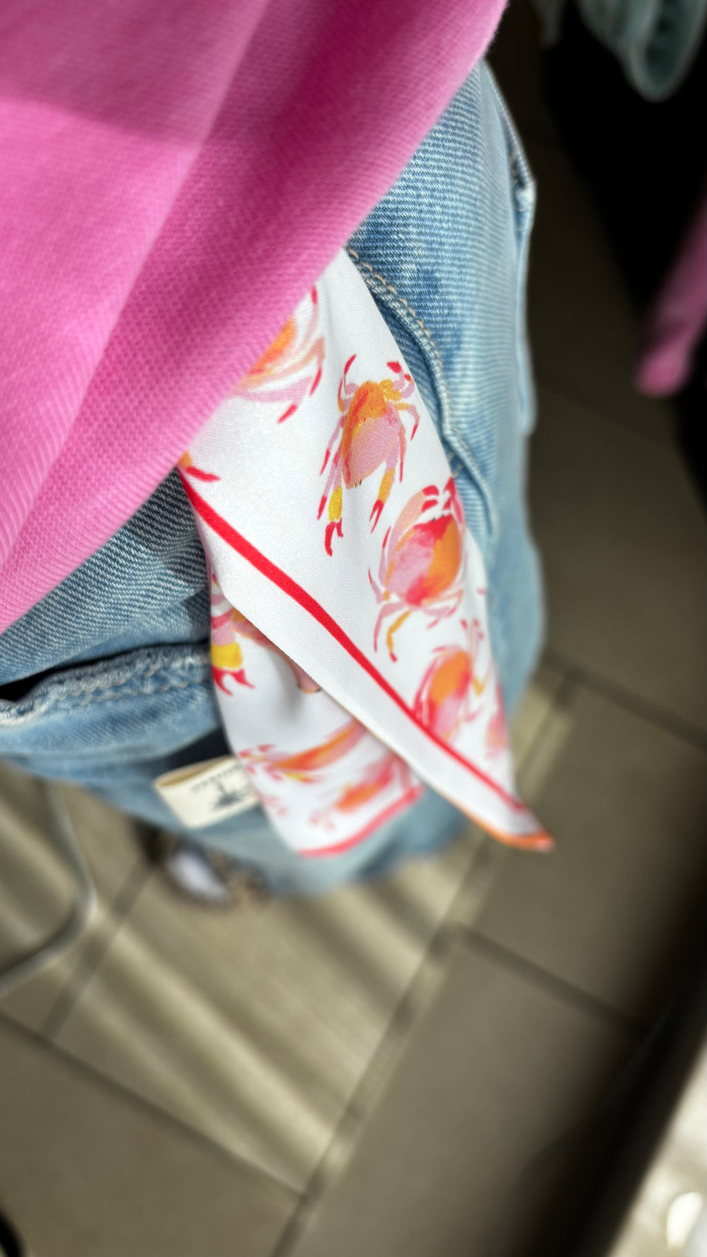 Сатенено фишу La Costa Rosa