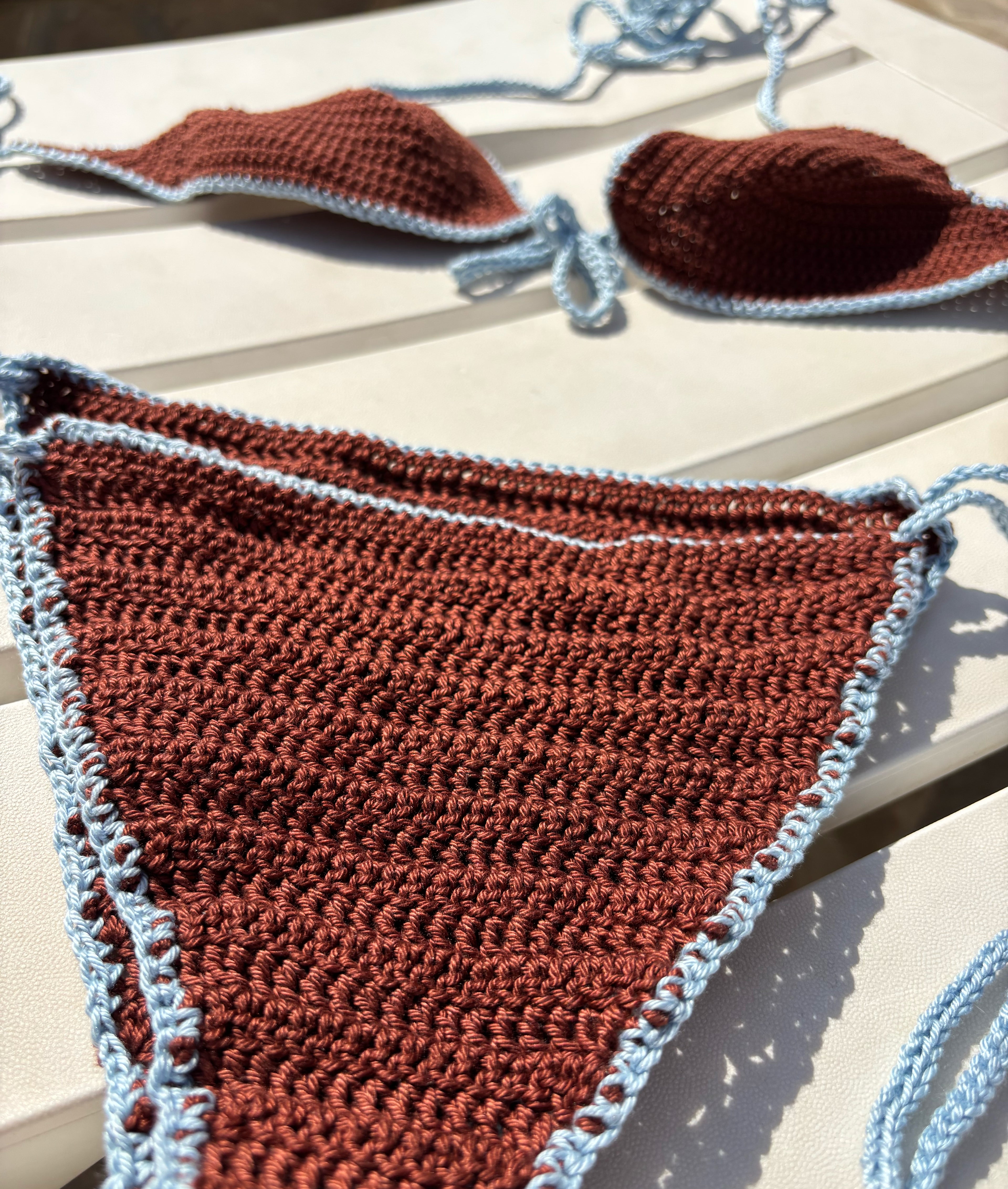 Crochet Bikini Set “Cocoa Wave”