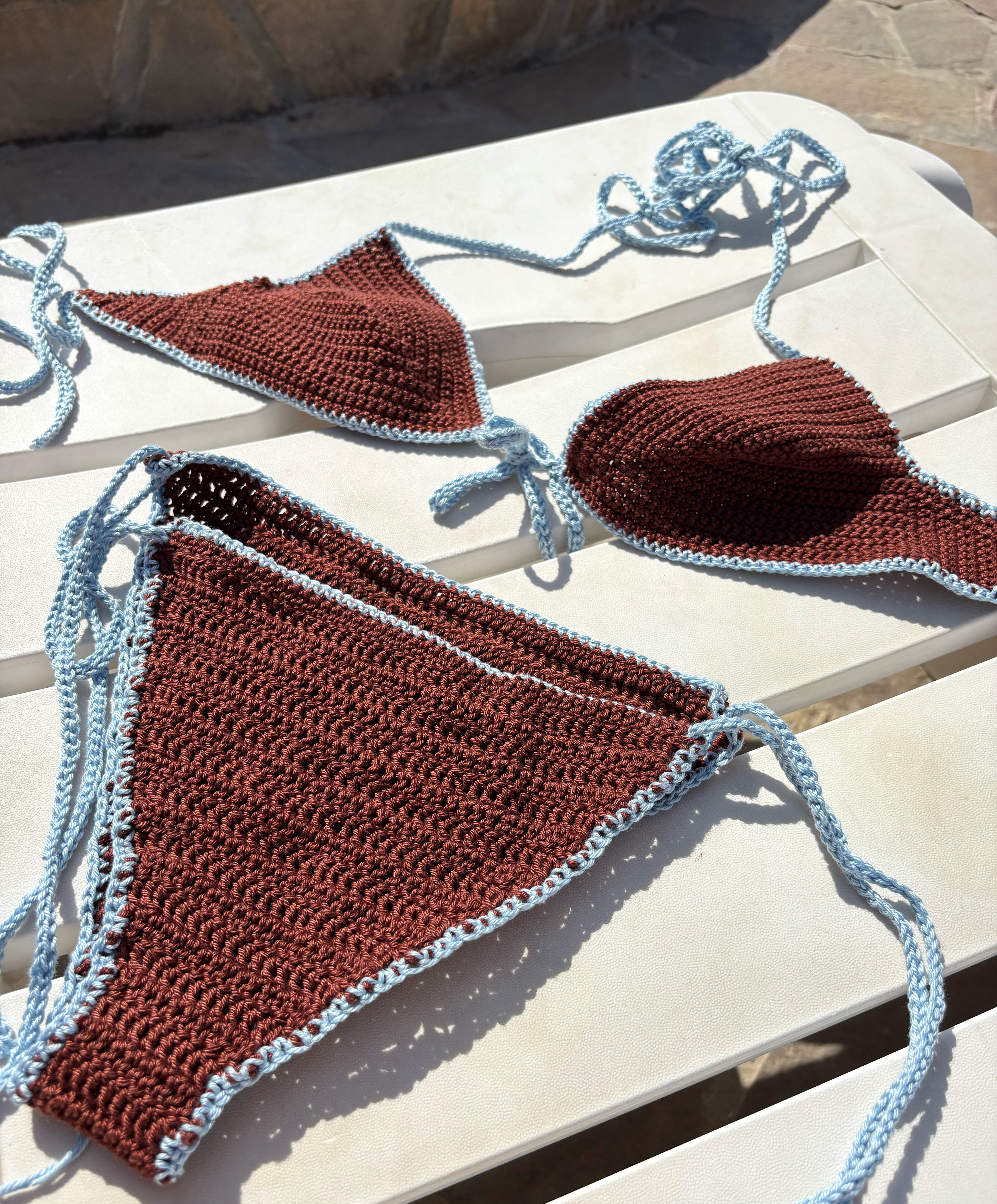 Crochet Bikini Set “Cocoa Wave”