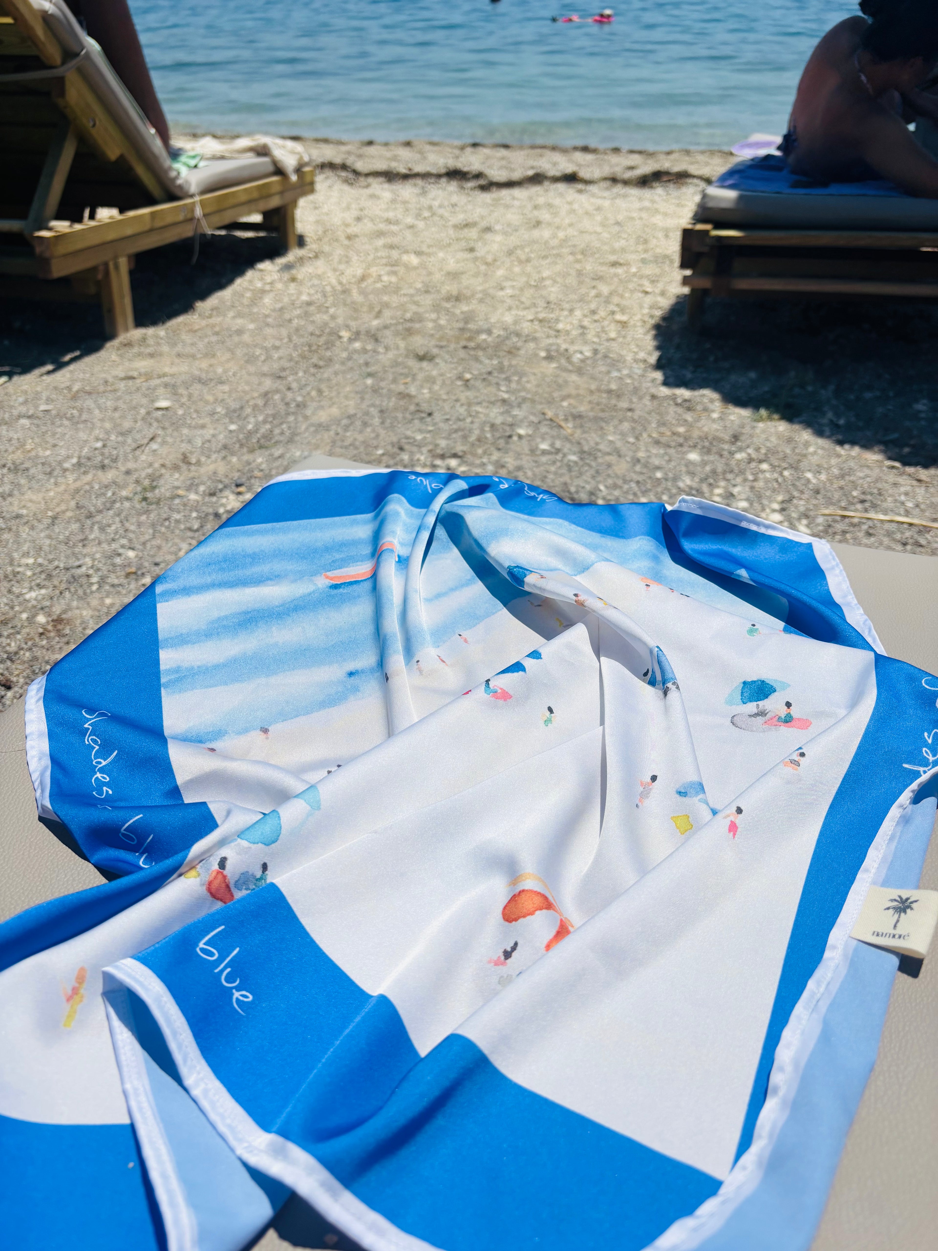 Сатенен шал "Summer story"