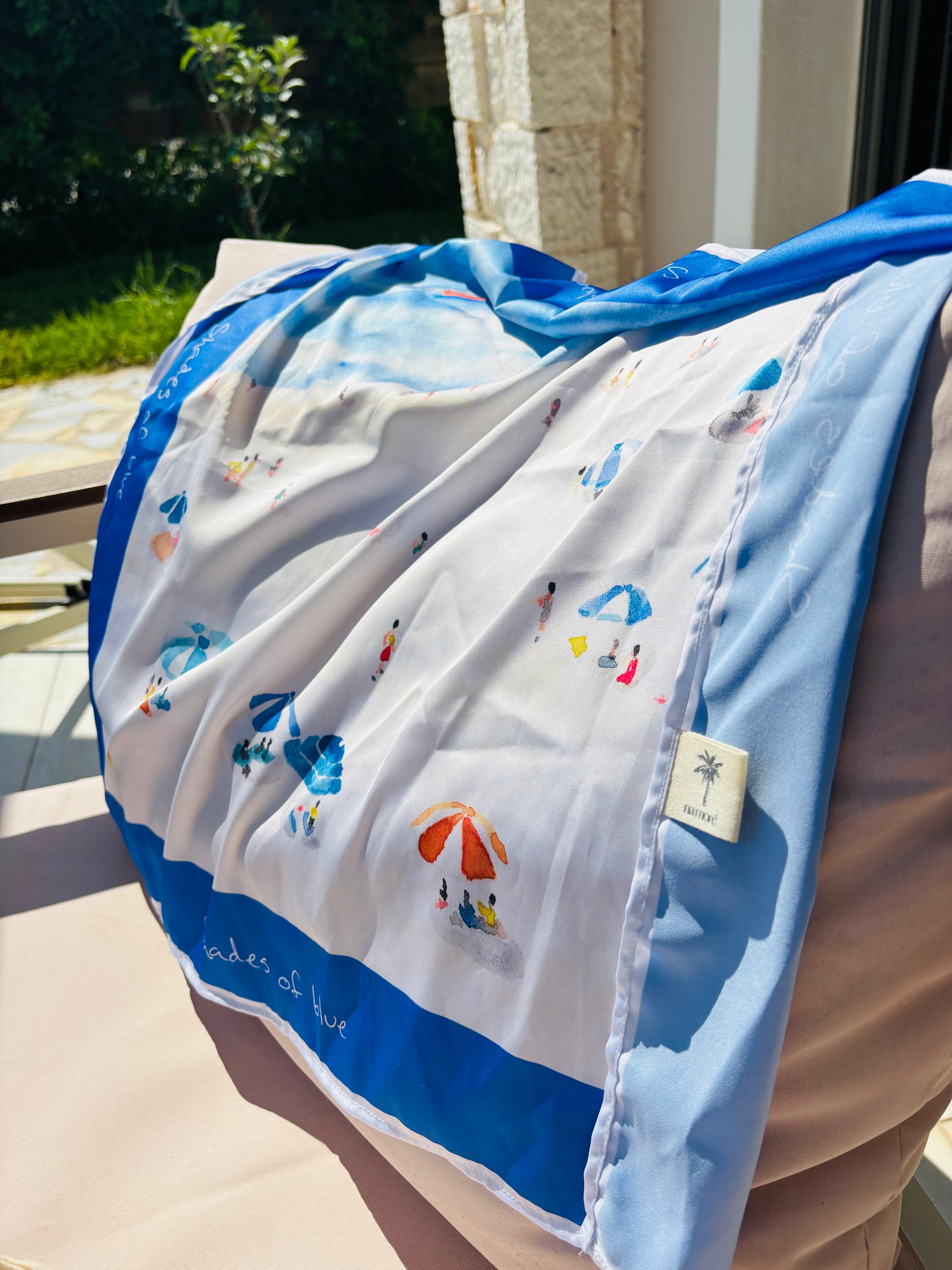 Сатенен шал "Summer story"