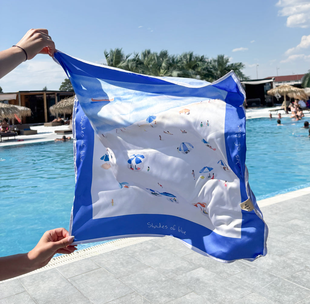 Сатенен шал "Summer story"