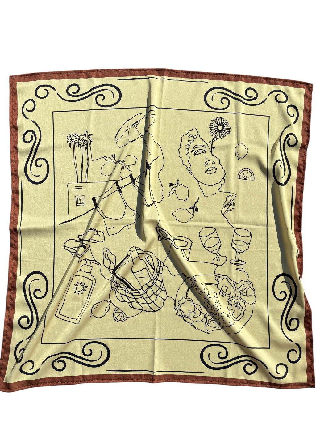 Сатенен шал “Summer Edit”