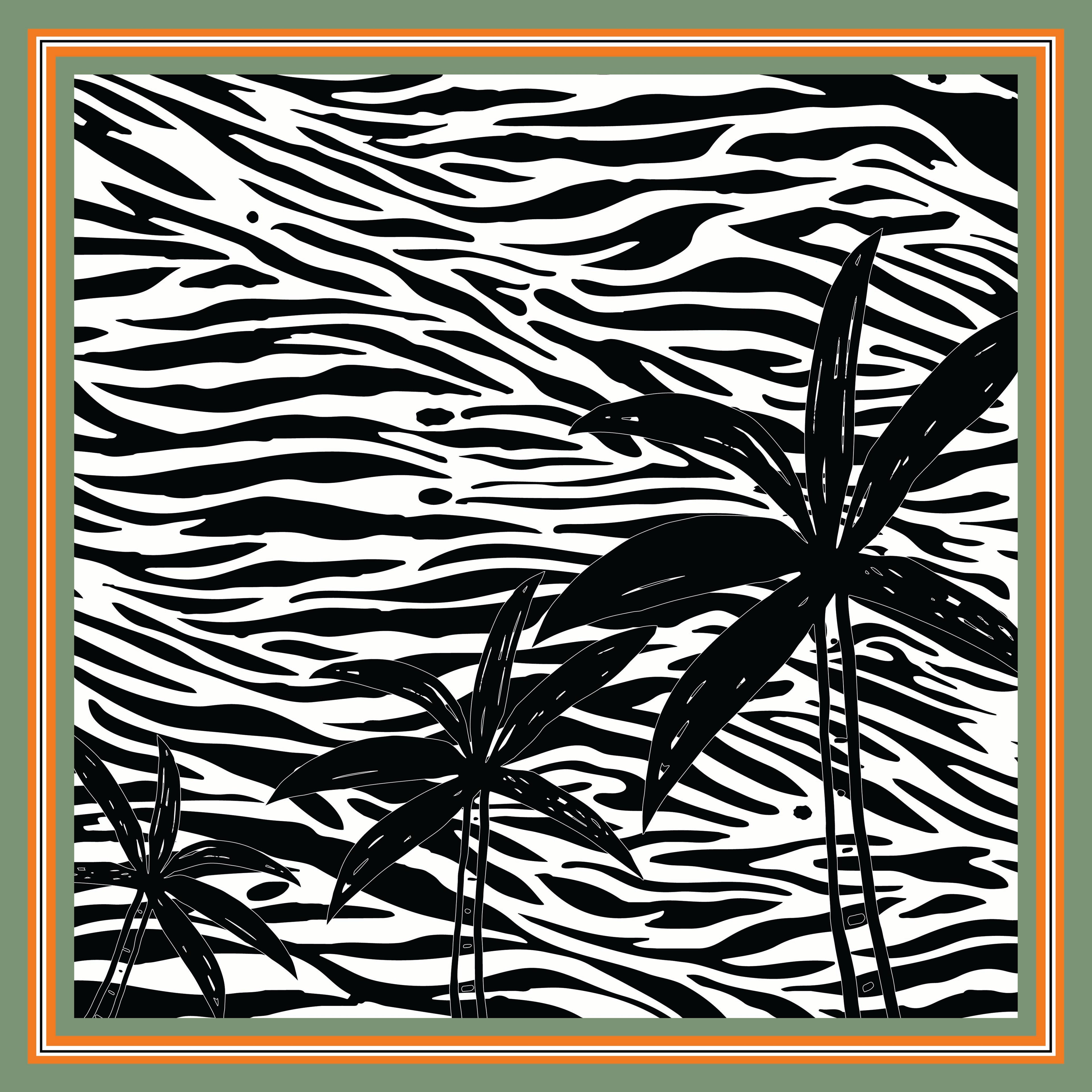 Сатенен шал “Wave of Stripes”